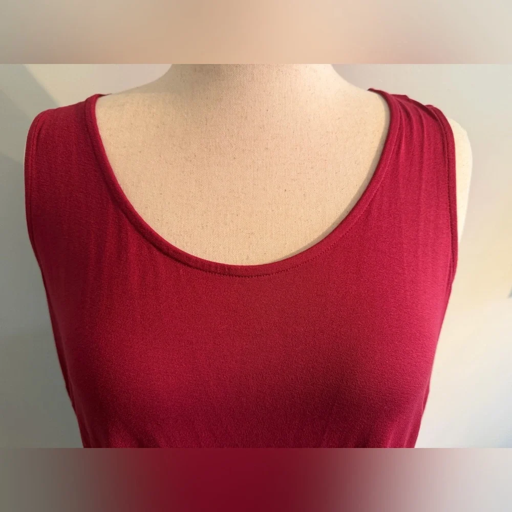 NWT Lane Bryant Red Sleeveless Shirttail Hem Maxi Dress - Plus Size 22/24 - Picture 5 of 14